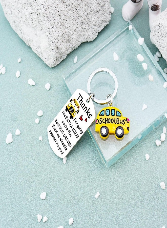 AOBIURV Bus Driver Appreciation Gifts Best Bus Driver Birthday Gifts School Buses Keychain Christmas Gift For Retired Mothers Day Keyring Necklace Buses Drivers Christmas Gift - Image 5